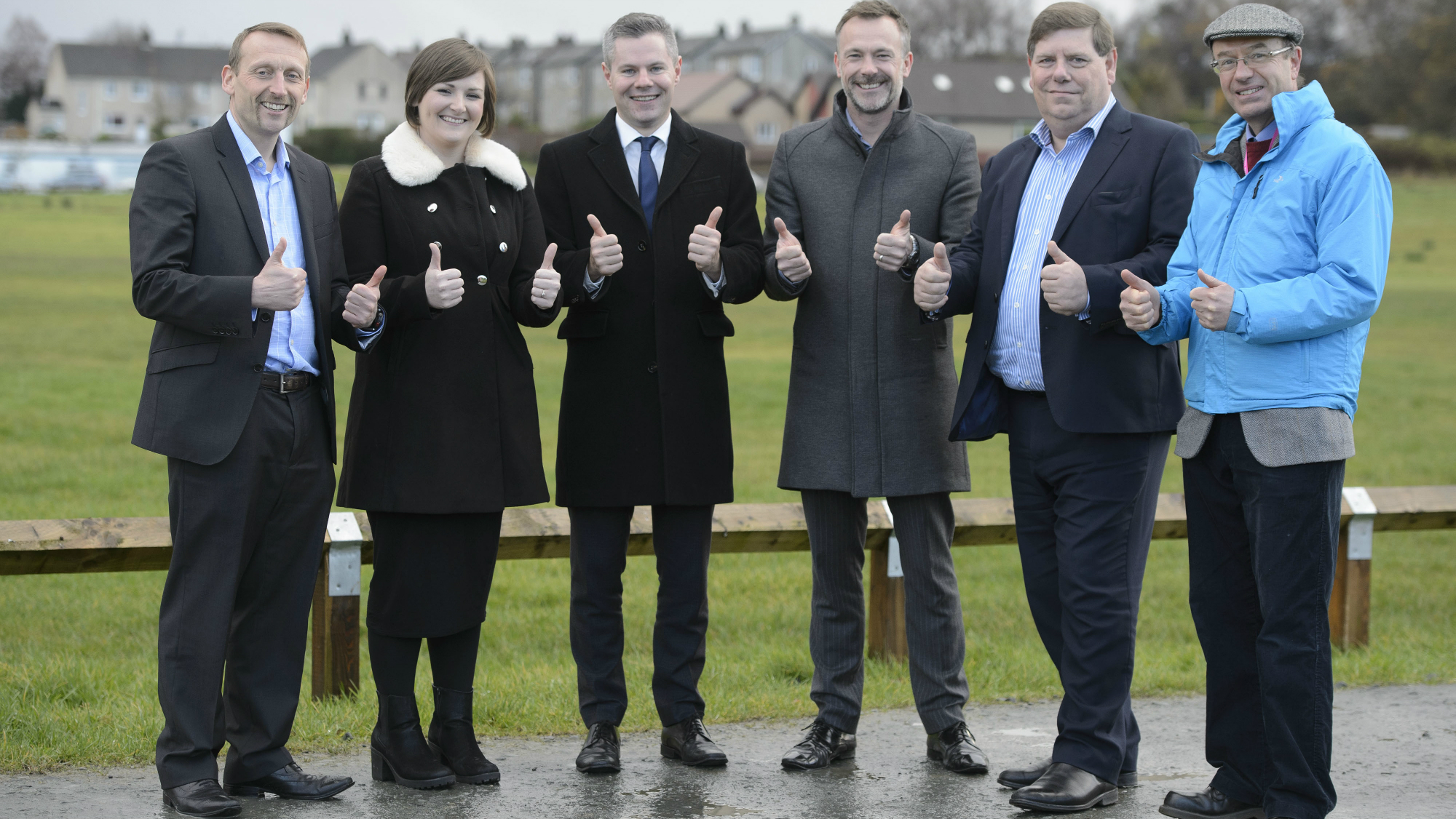 Image of the handover to the trust