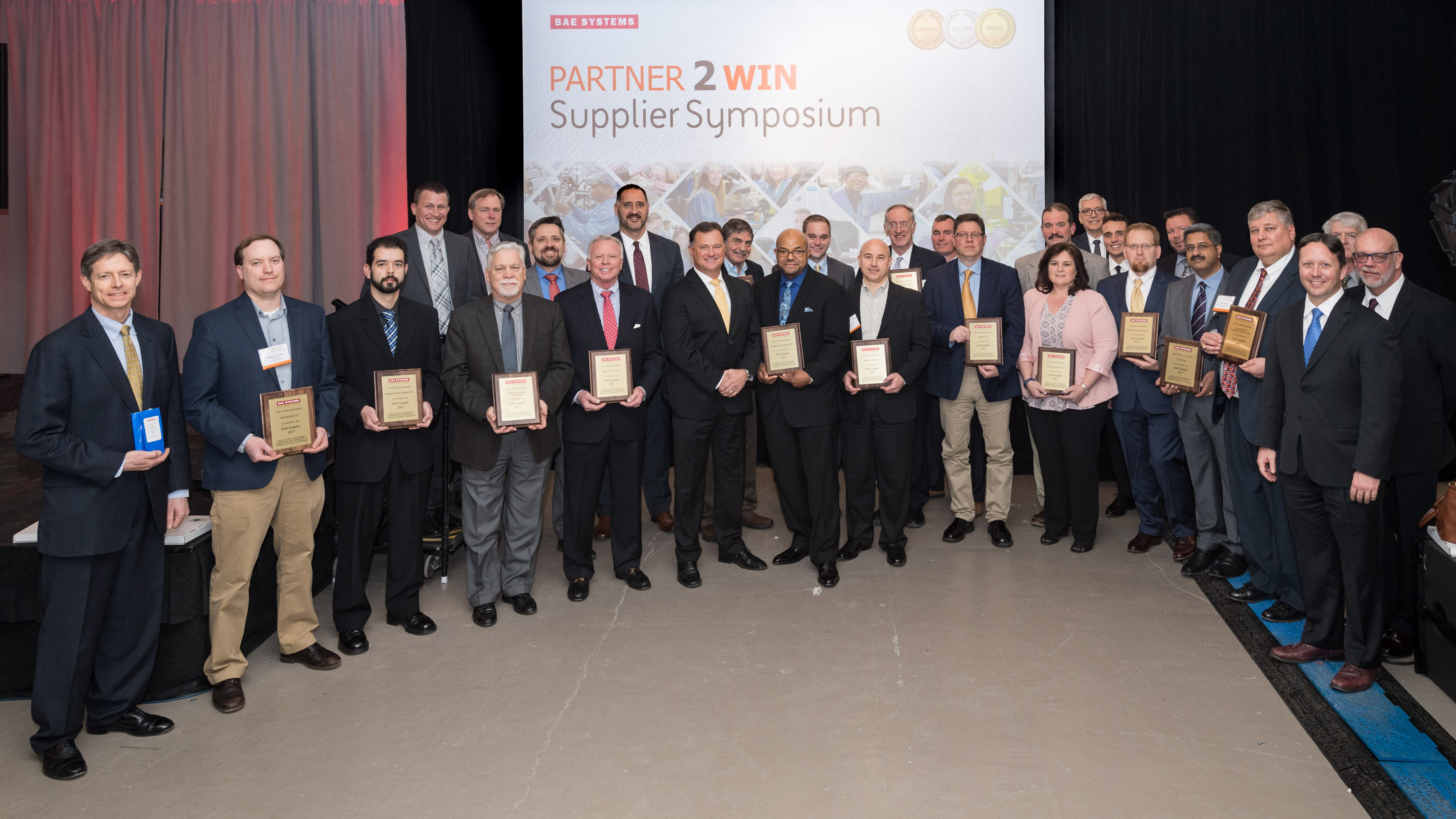 Eleven of BAE Systems Electronic Systems’ sector suppliers were recognized for best-in-class performance for achieving on-time delivery and quality standards in 2017