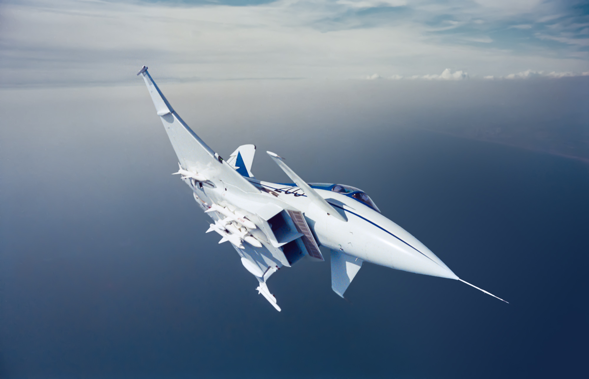 EAP ZF534 shown flying at an angle