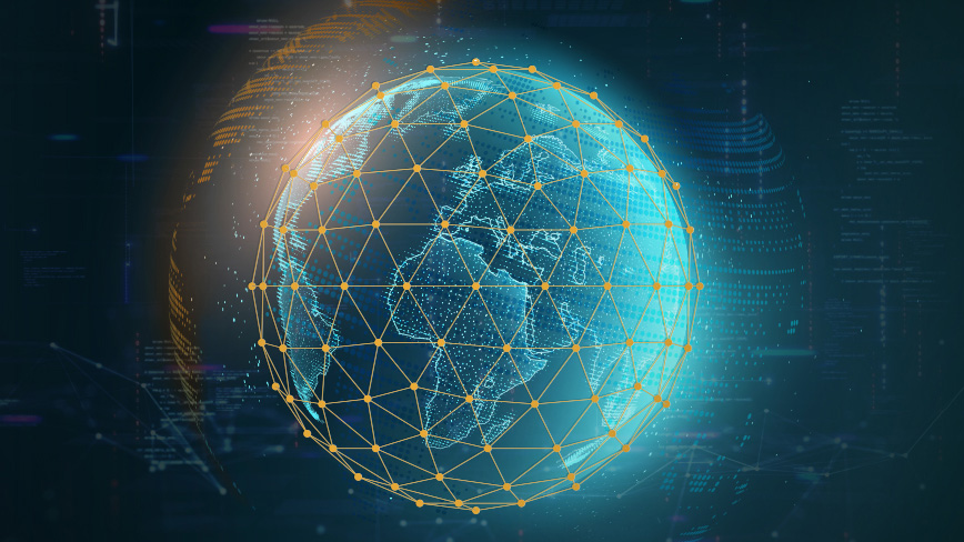 Massive amount of geospatial intelligence moving across the world.