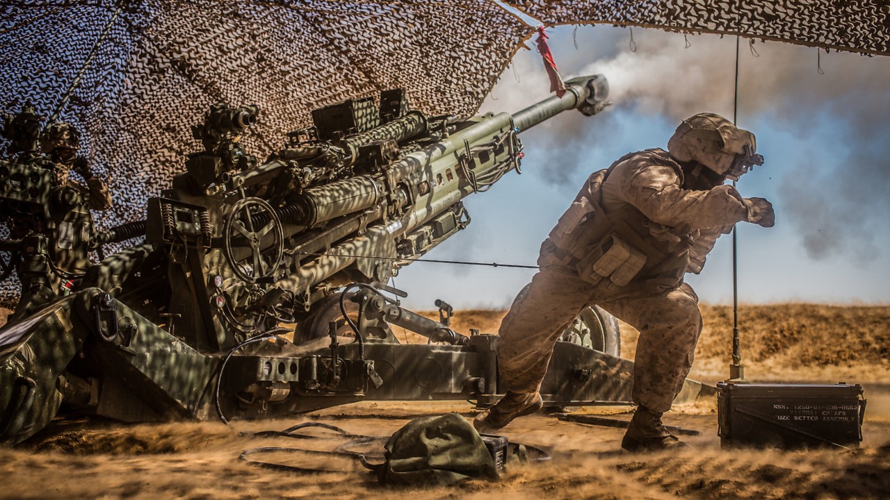 M777 Lightweight Towed 155mm Howitzer: USMC Photo by Cpl Zachery Laning