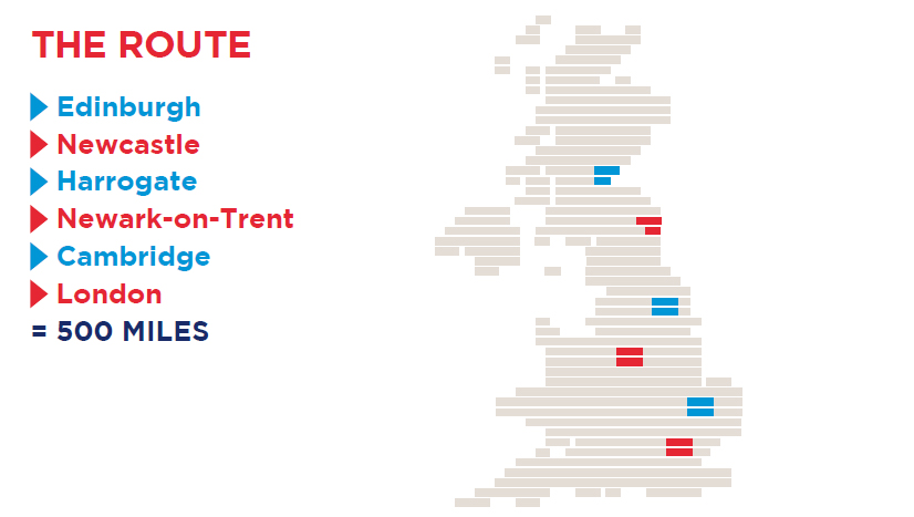 Ride of Britain 2014 route