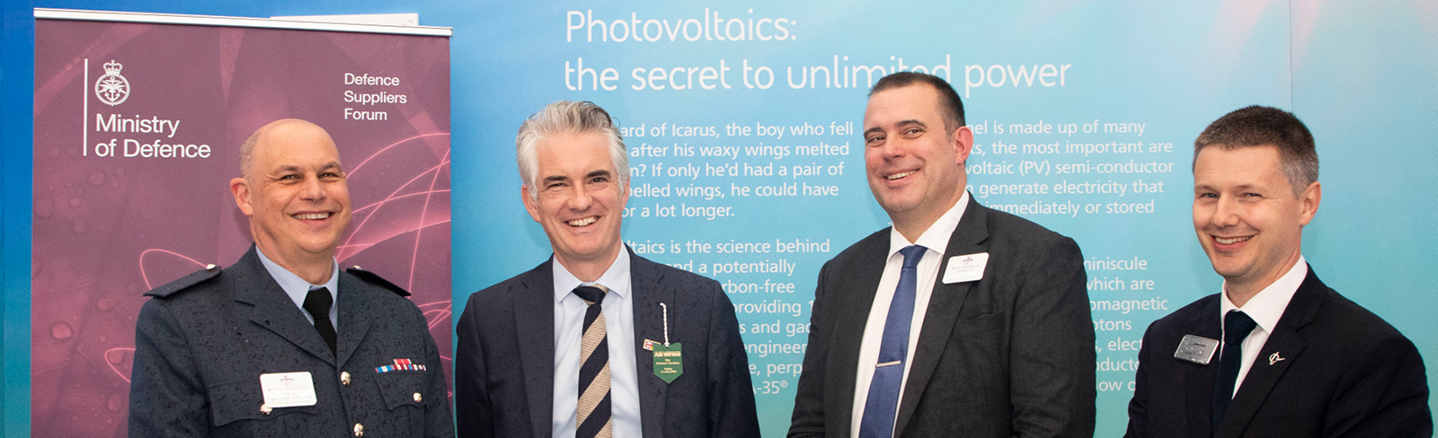 Signatories to the Net Zero Charter pose for photograph