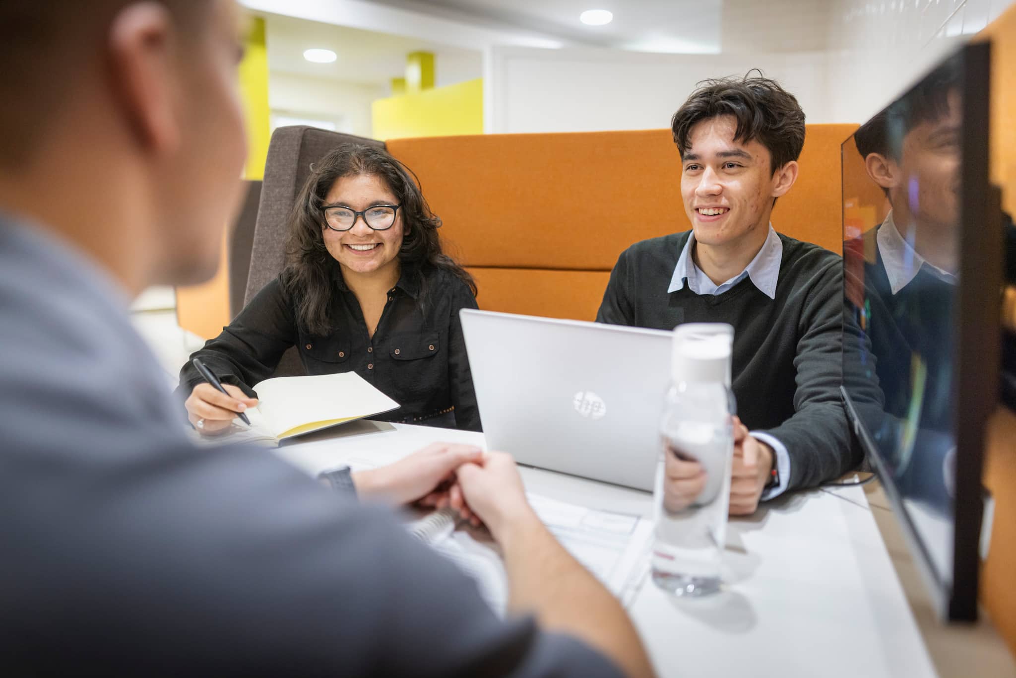 Employees in an office environment
