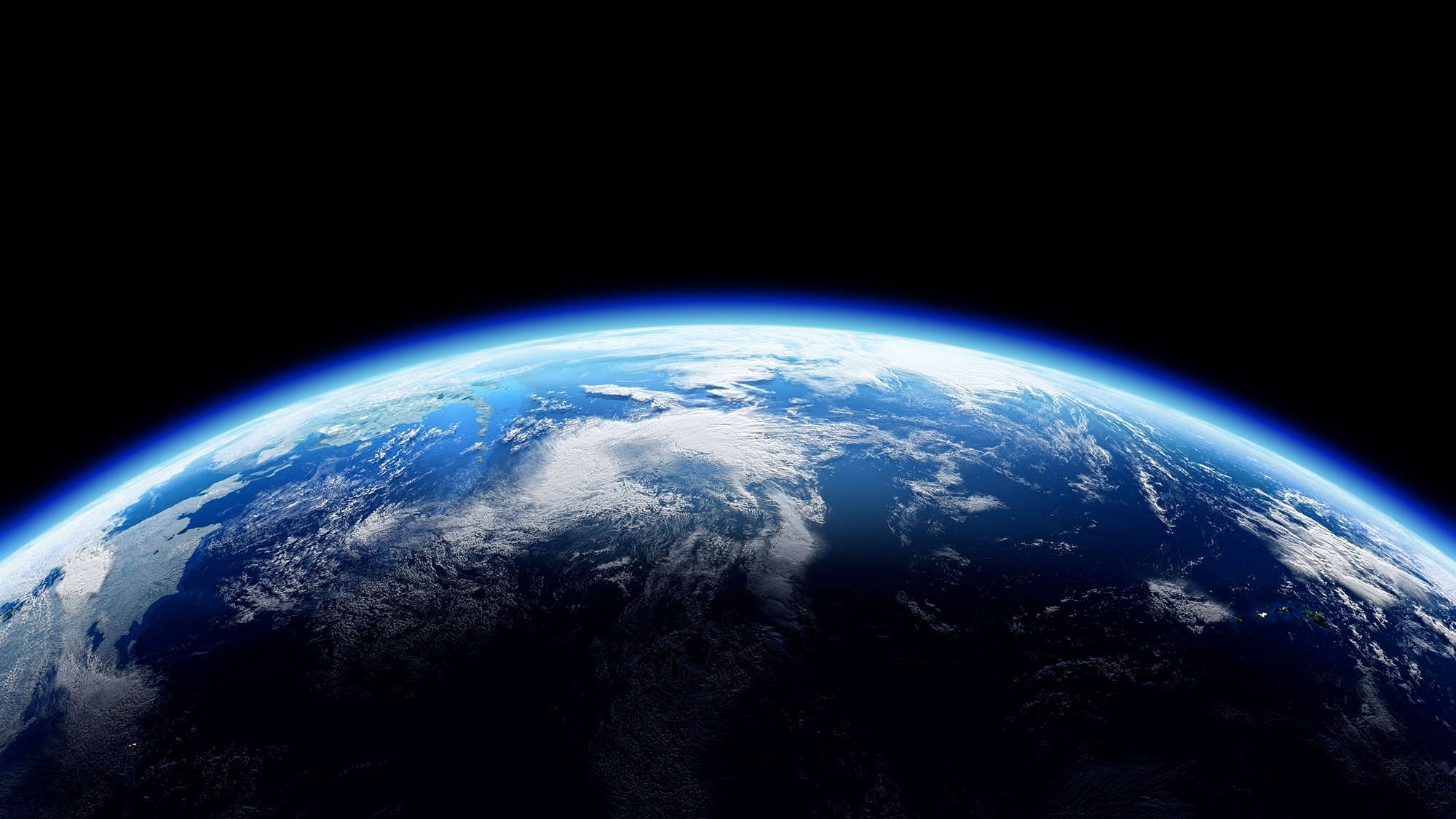 World image from space