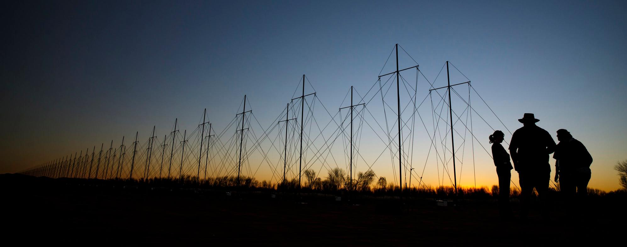 JORN silhouettes at sunset