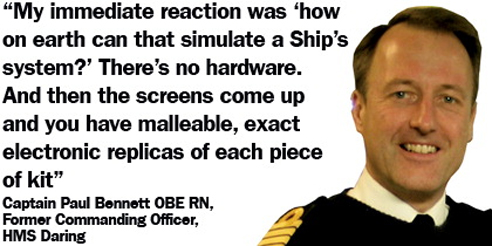Captain Paul Bennett Reconfigurable Maritime Warfare Training quote