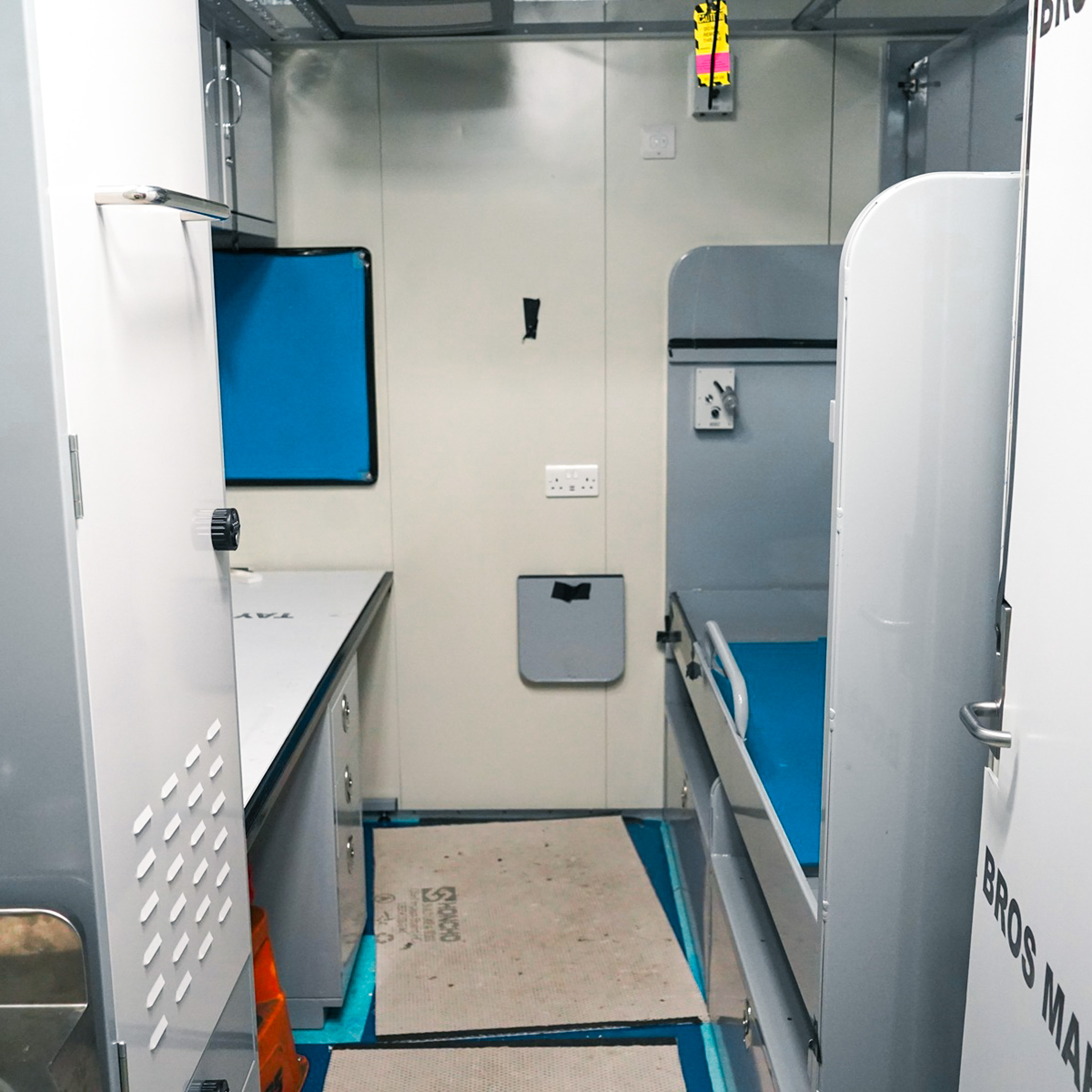 Hunter class frigate crew accommodation, earlier stage of the space installation