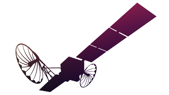 Vector image of a satellite