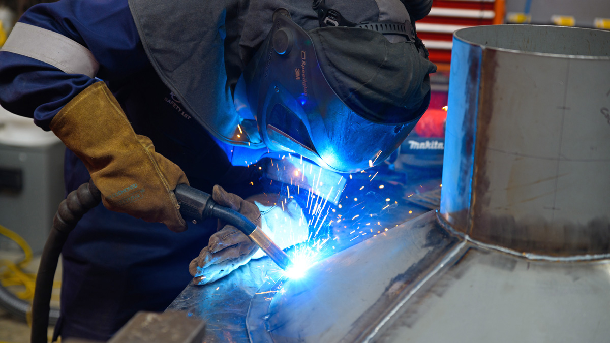 Principal D-Day beacon under construction