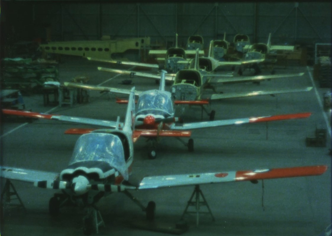 Bulldogs under contruction at British Aerospace Prestwick site, c. 1980.