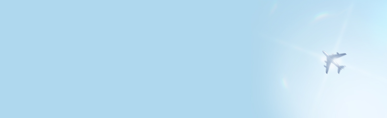 Blurred aircraft flies overhead