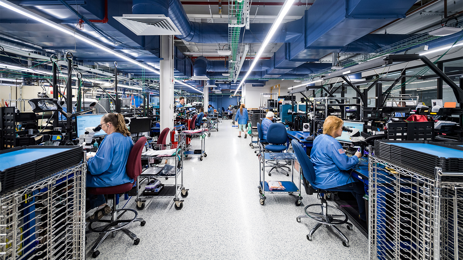  Workers at BAE Systems build advanced electronic warfare systems at the company’s state-of-the-art facilities.