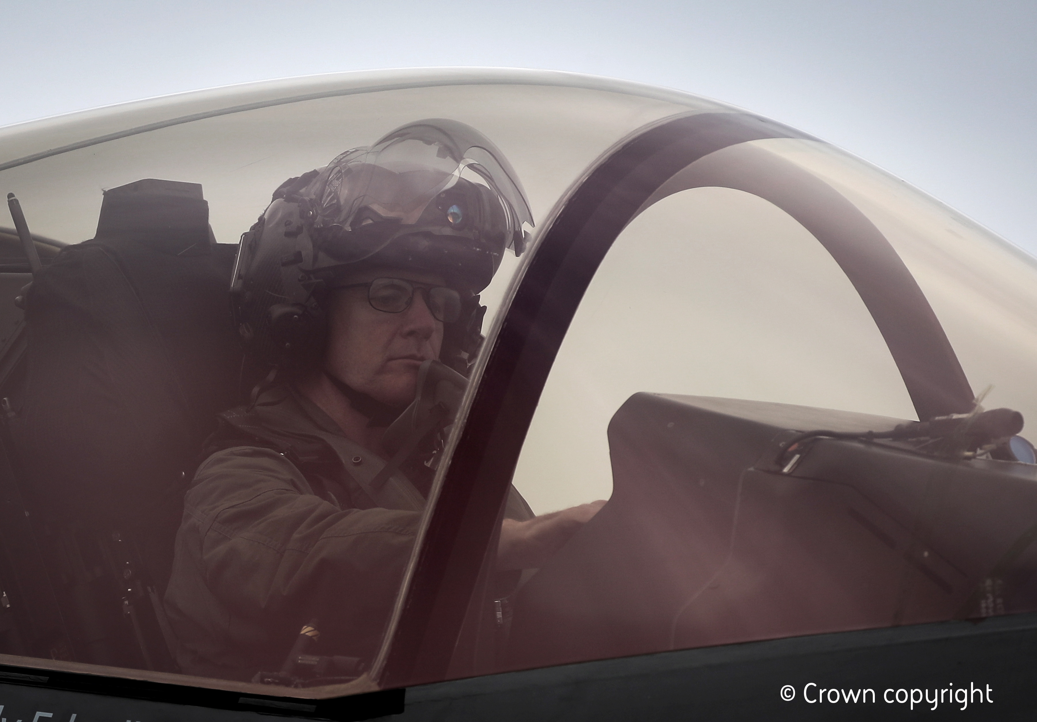 Image shows Peter "Wizzer" Wilson, taken on-board HMS Queen Elizabeth