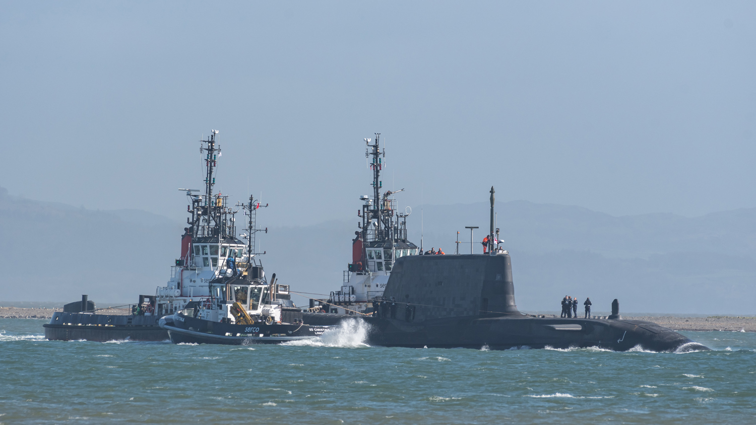 Image of HMS Audacious leaving the United Kingdom