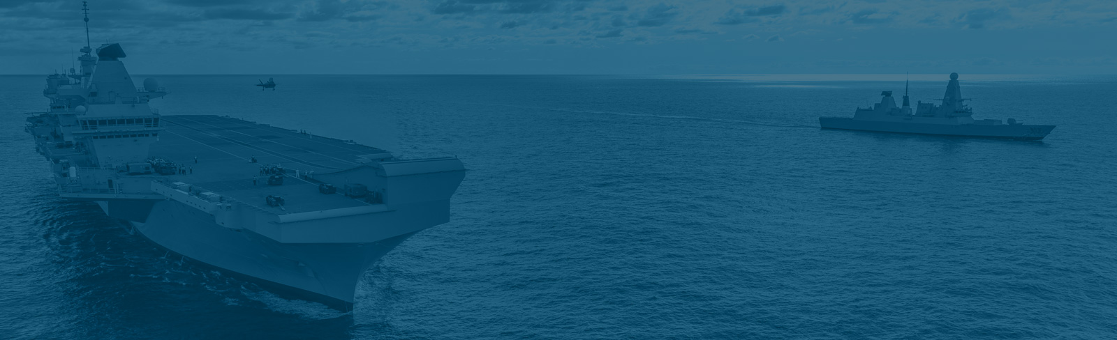 Maritime QE Class Carrier with Type 45. © Crown Copyright.