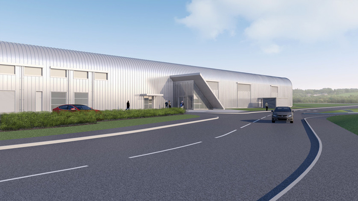 A CGI representation of the F-35 facility expansion