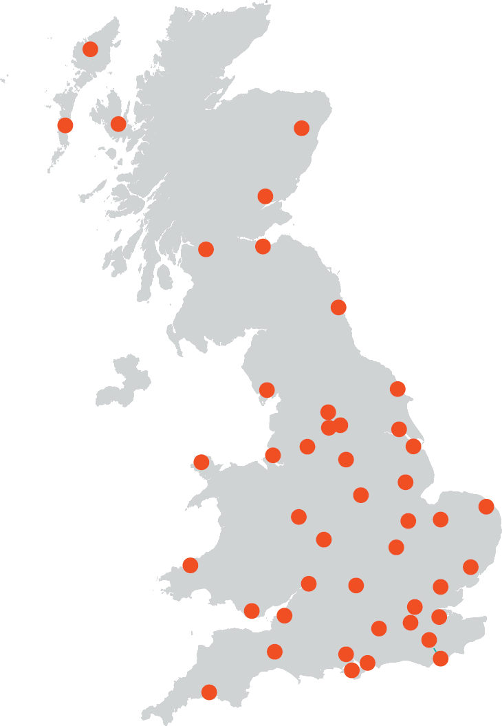 Schools Roadshow Map 