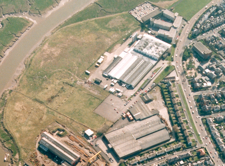 Images of the old Lytham site where the flying boats were built by Dick, Kerr and Co and English Electric
