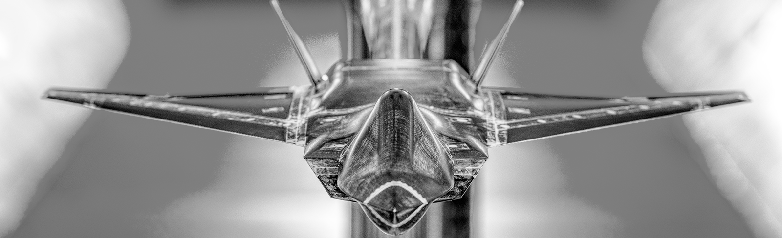 Tempest aircraft model inside Warton wind tunnel