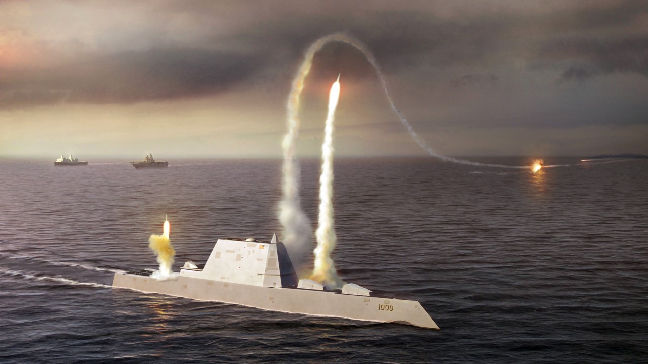 Zumwalt class destroyer DDG 1000, a new class of multi-mission U.S. Navy surface combatant ship
