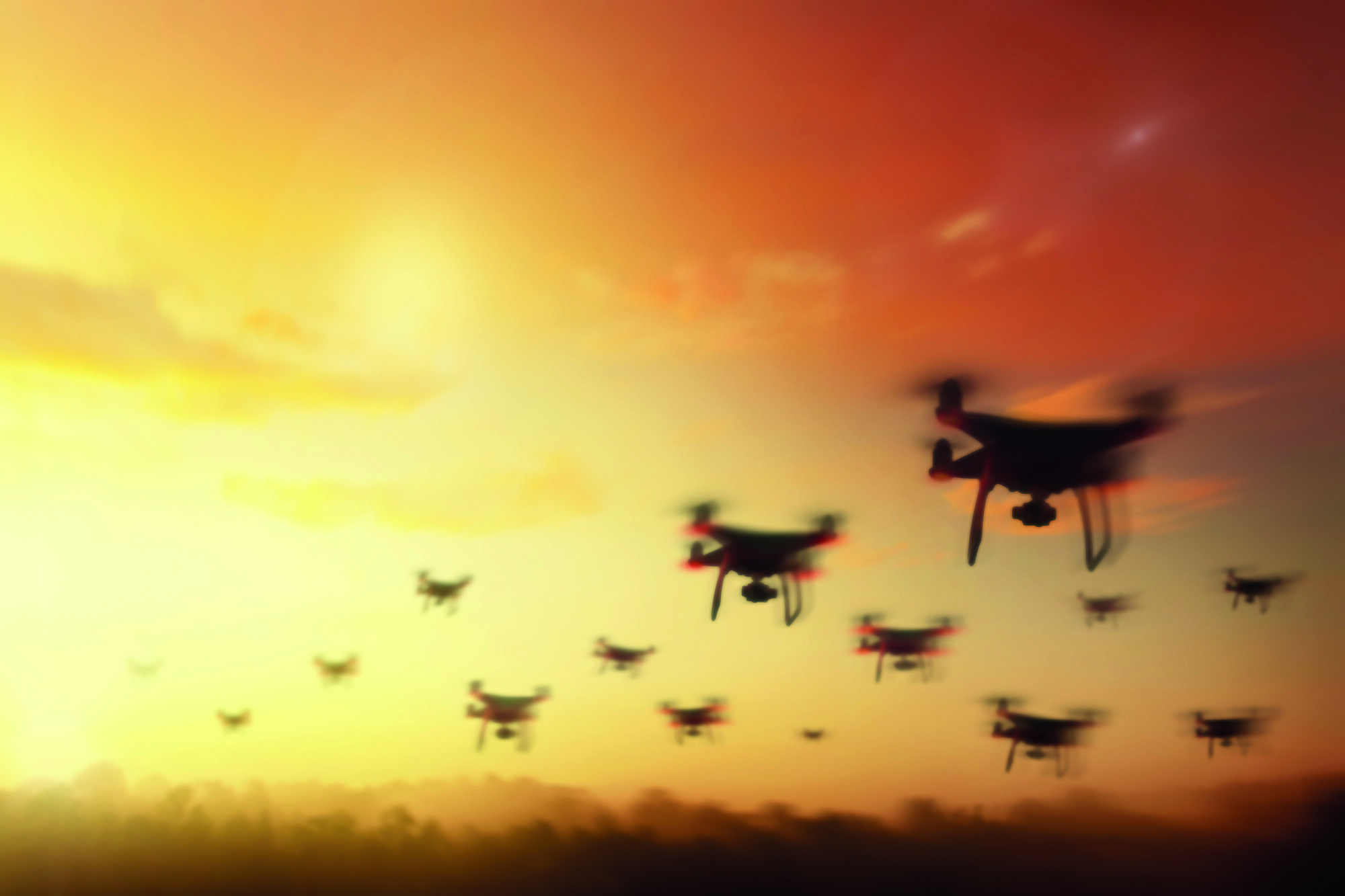Drone Swarm Abstract - NEW