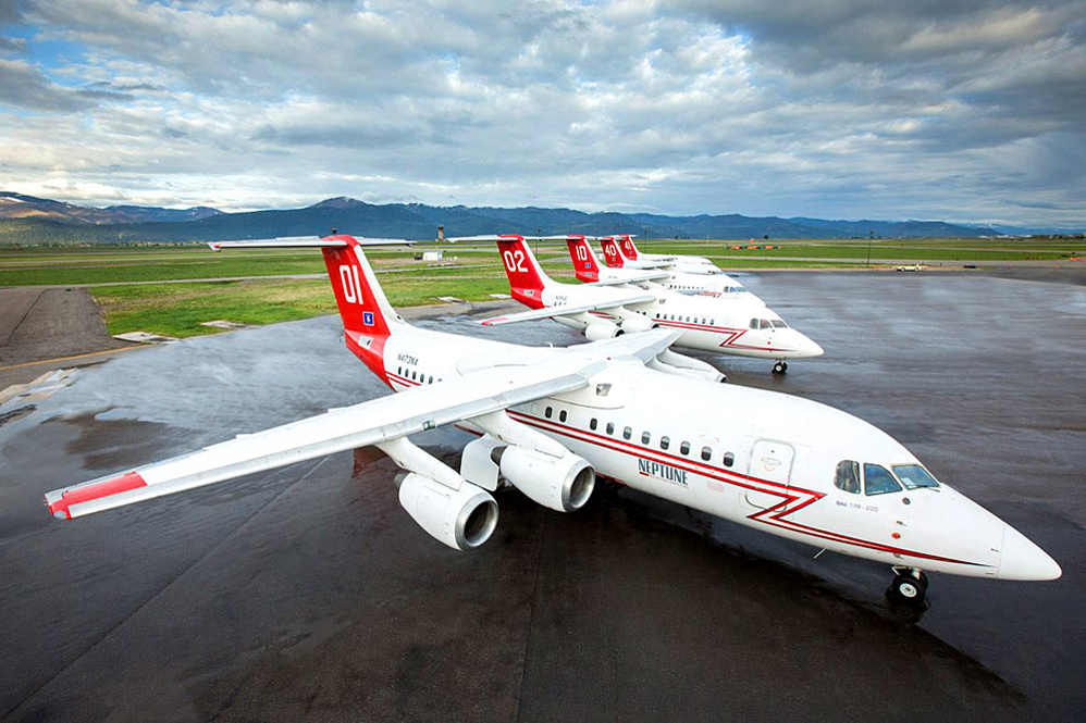 A fleet of aircraft on a runway