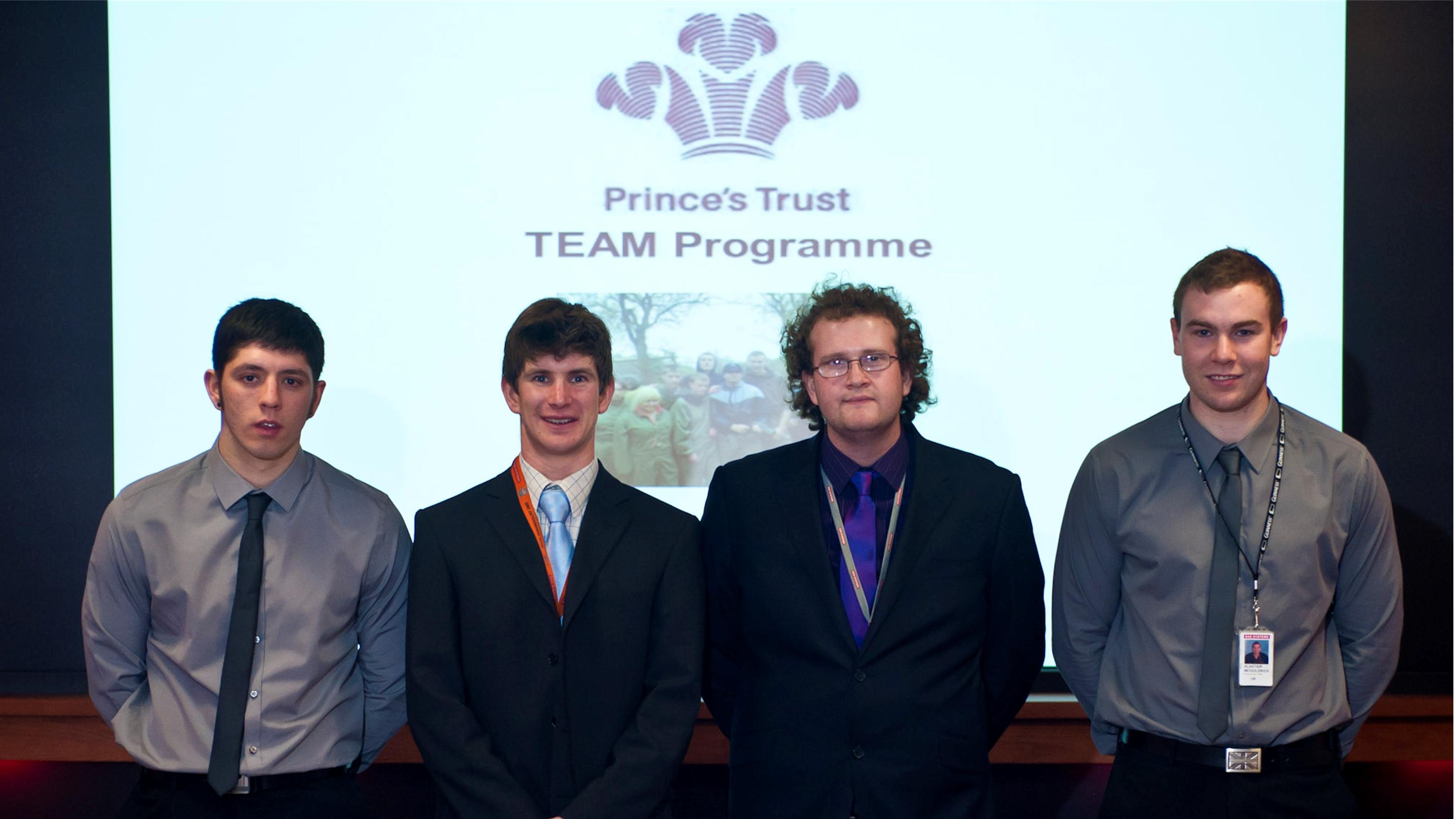 Young employees from BAE Systems volunteer with the Prince's Trust