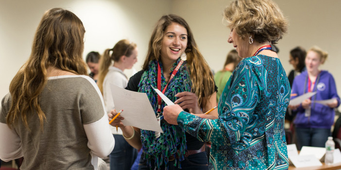 Round table between the BAE Systems' mentors and WiT participants.