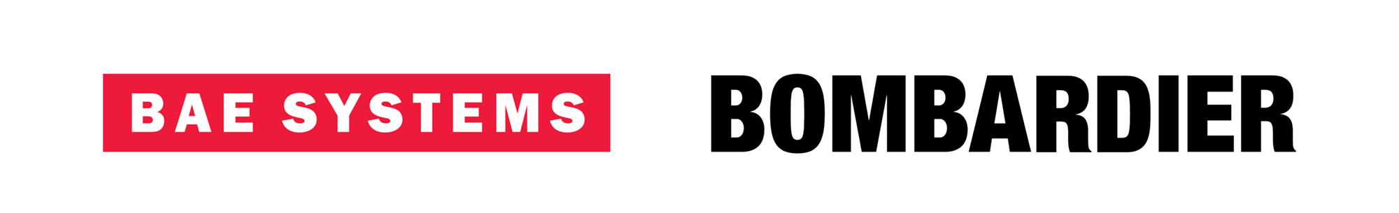 BAE Systems and Bombardier logos