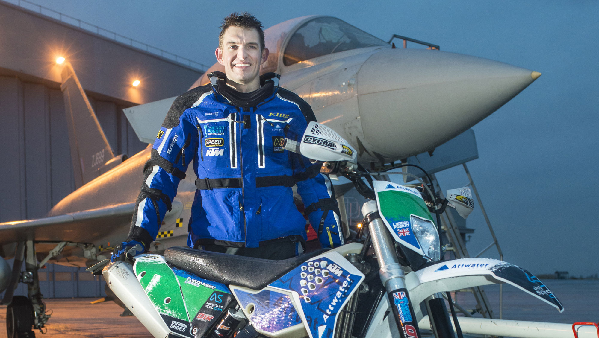 Engineer Lyndon Poskitt will swap his wings for wheels this winter when participating in the Dakar Rally