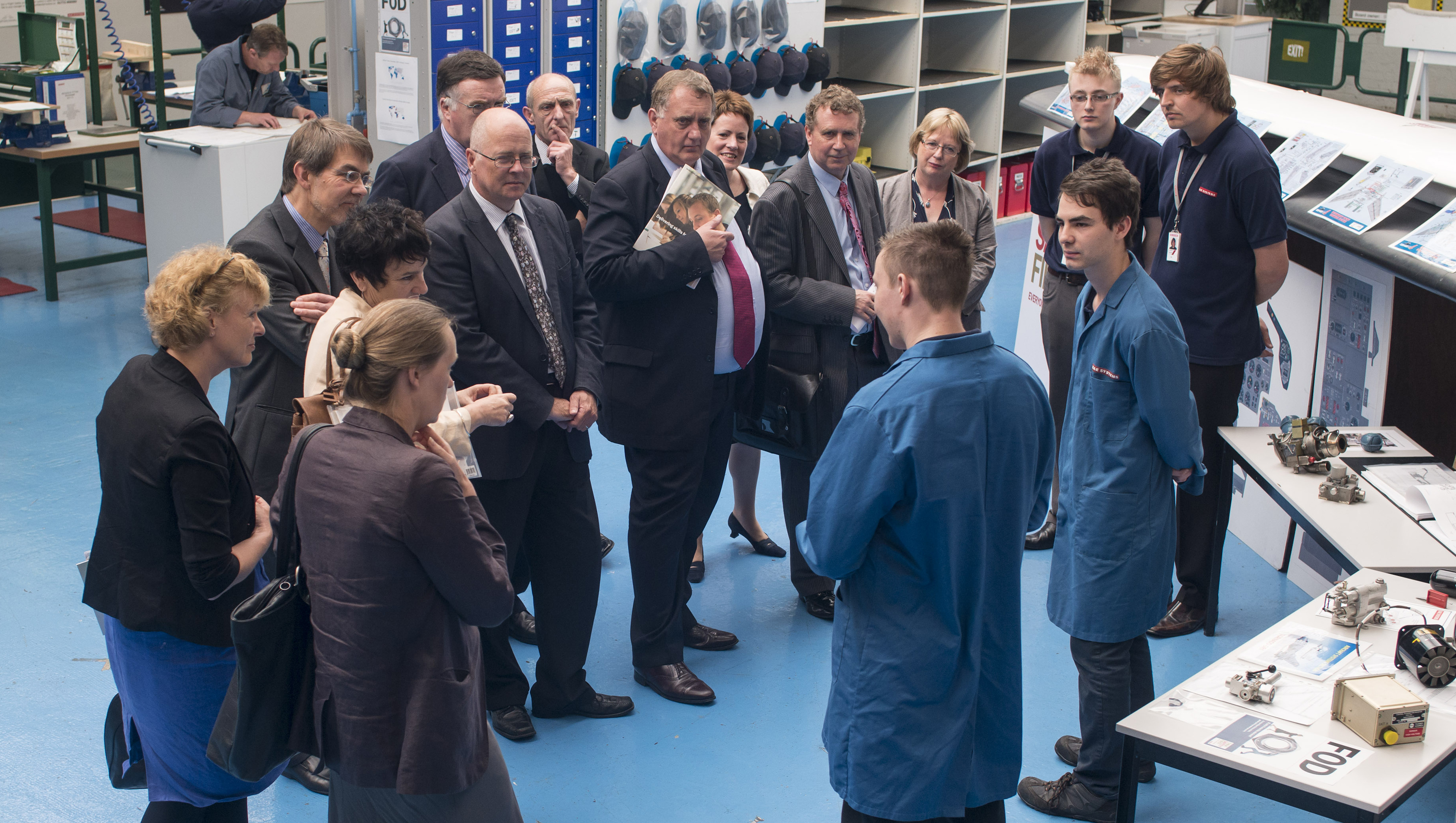 Vocational learning Comissioners meet with employees