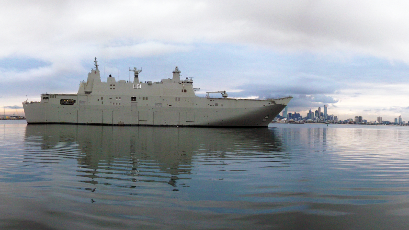 NUSHIP Adelaide sea trials