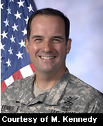 Lieutenant Colonel Matt Kennedy currently serves in the Massachusetts Army National Guard