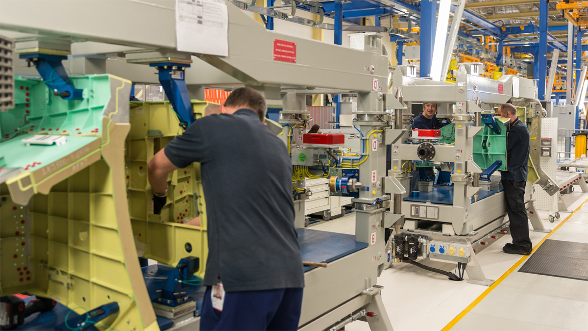 F-35 new production line at Samlesbury