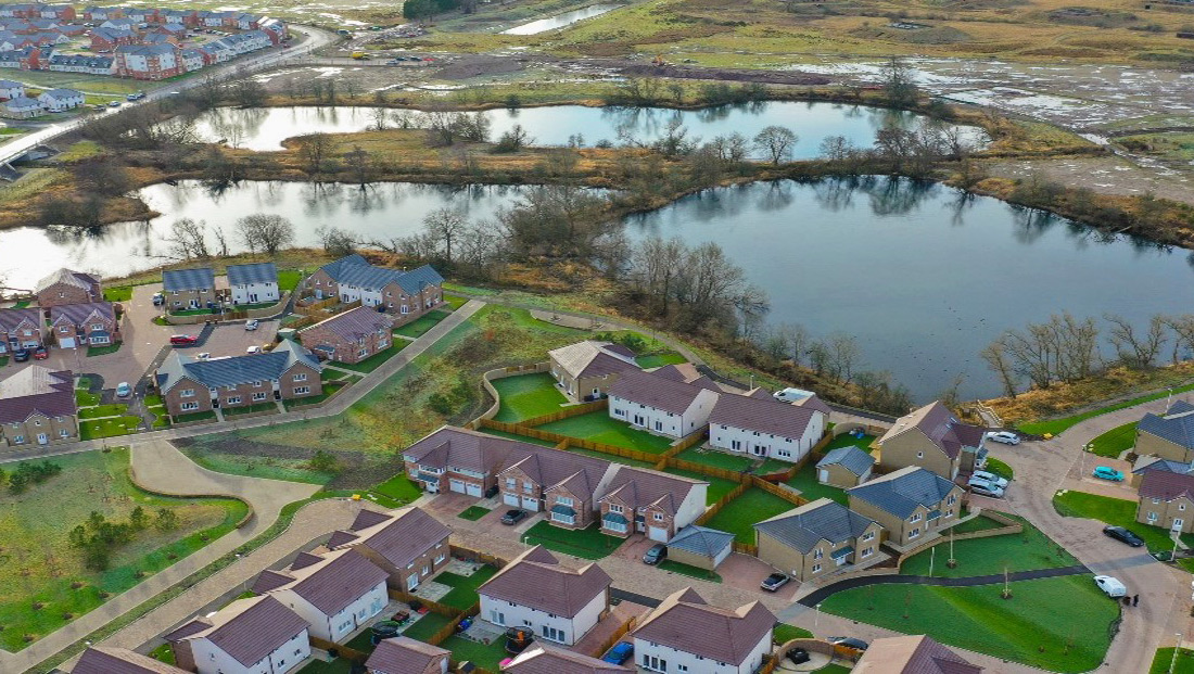 Image showing aerial view of Bishopton regeneration
