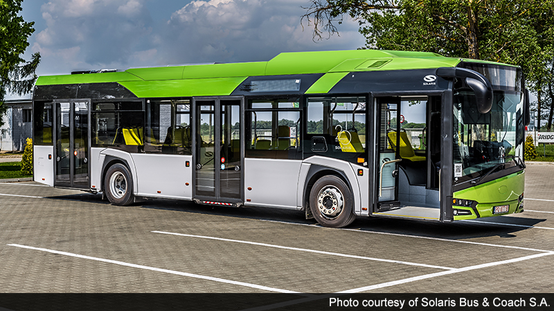 Solaris bus with BAE Systems' electric drive propulsion system