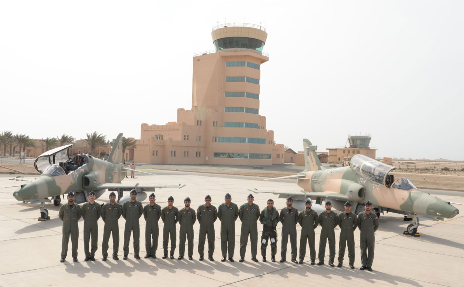 Ceremony to mark the delivery of first Hawk advanced jet trainer aircraft to the Royal Air Force of Oman.