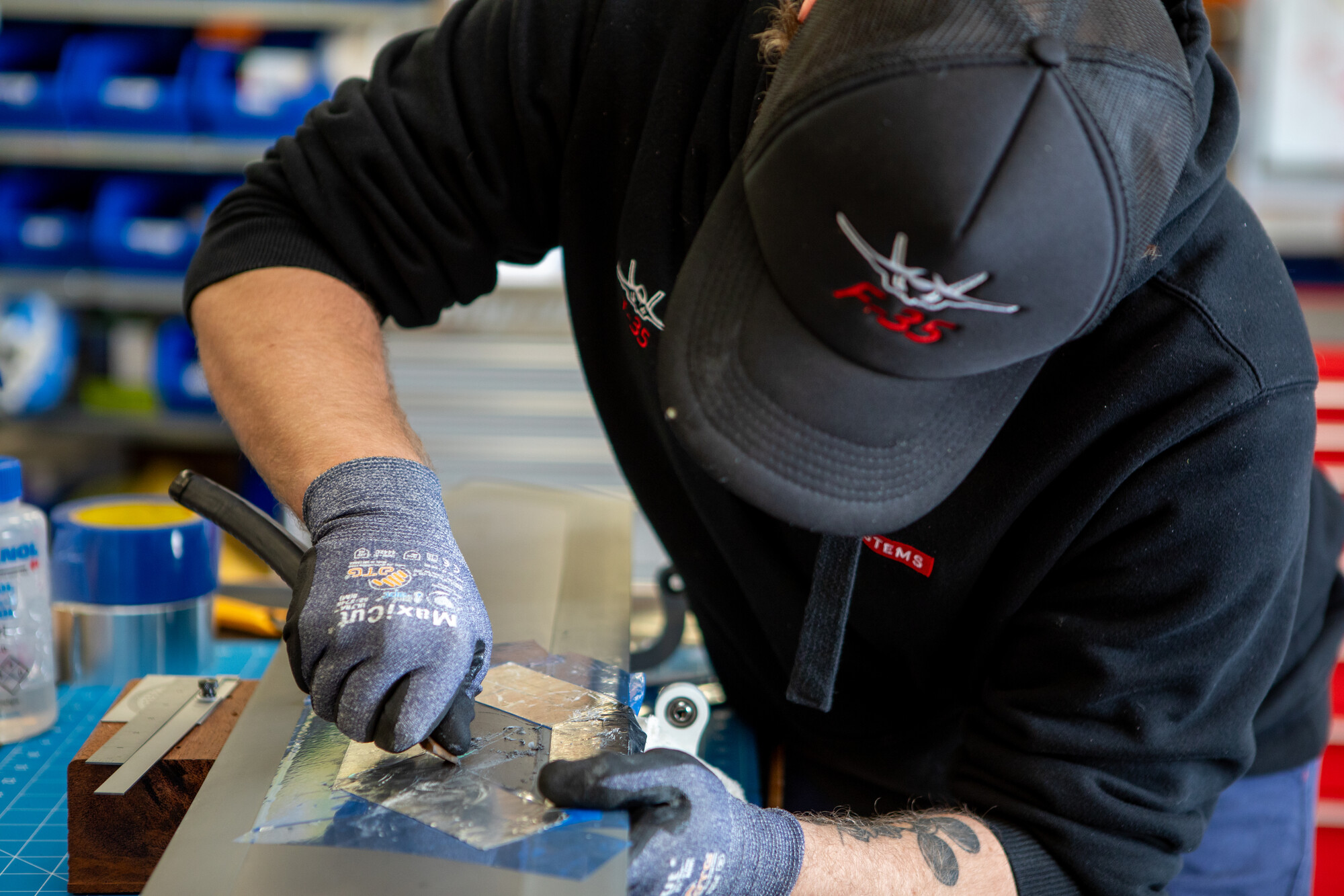 Aircraft worker at F-35 Skills Development Centre at Williamtown, NSW