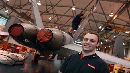 Rear of Hornet in hangar, New South Wales