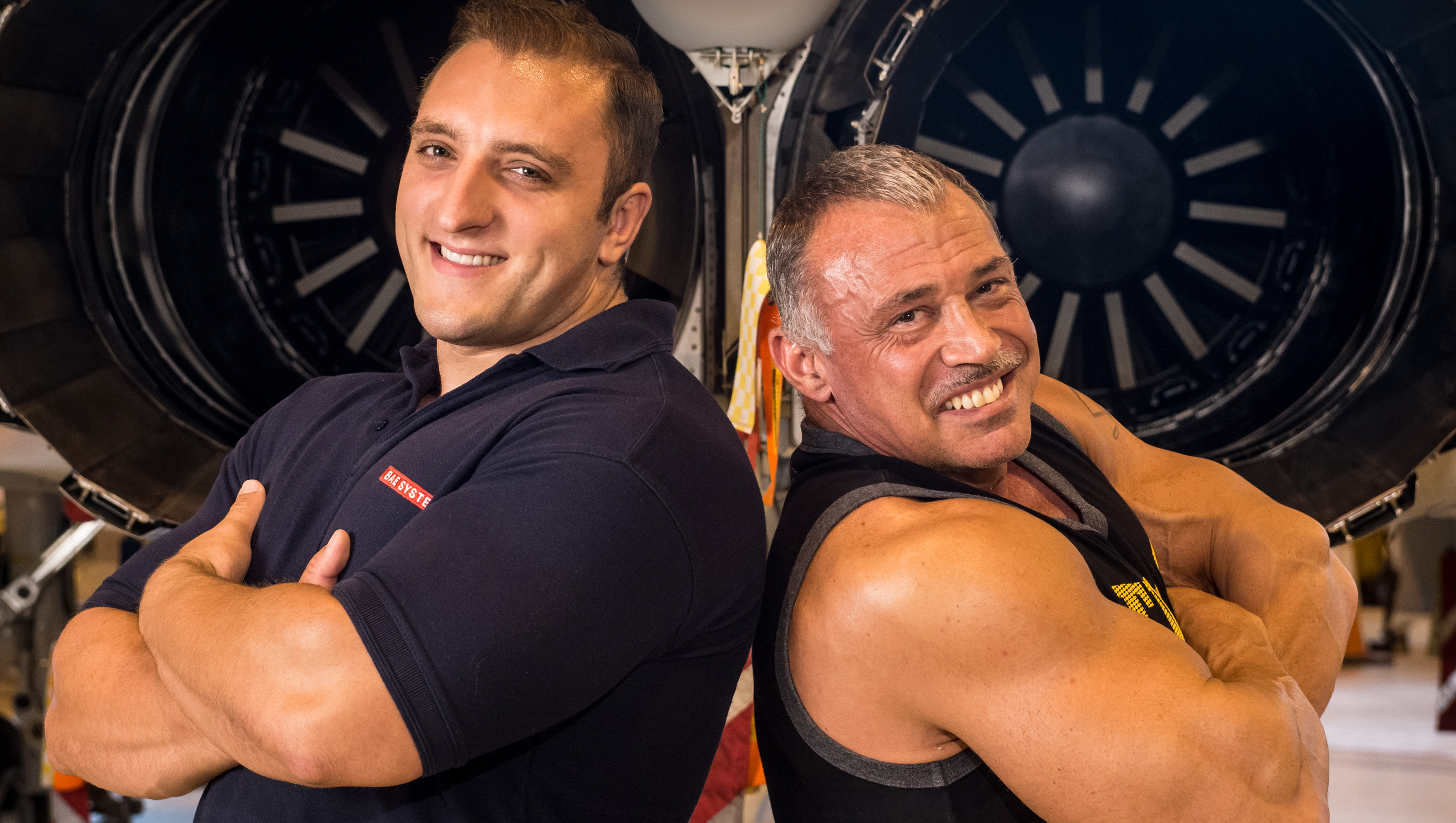 One of Britain’s Strongest Men Graham Hicks and World Bodybuilding Champion Paul Rowe