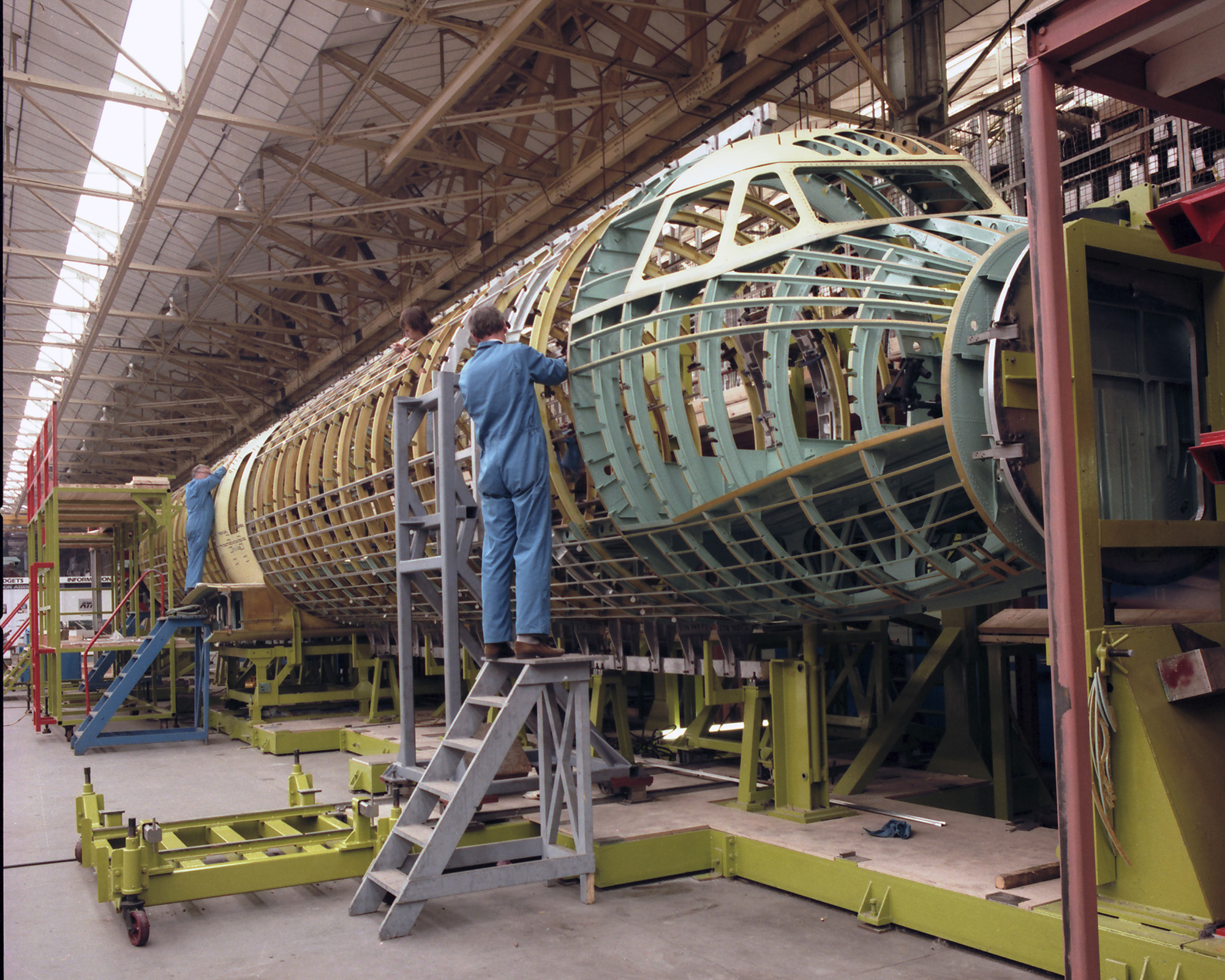 ATP production at British Aerospace Chadderton, 1980s.