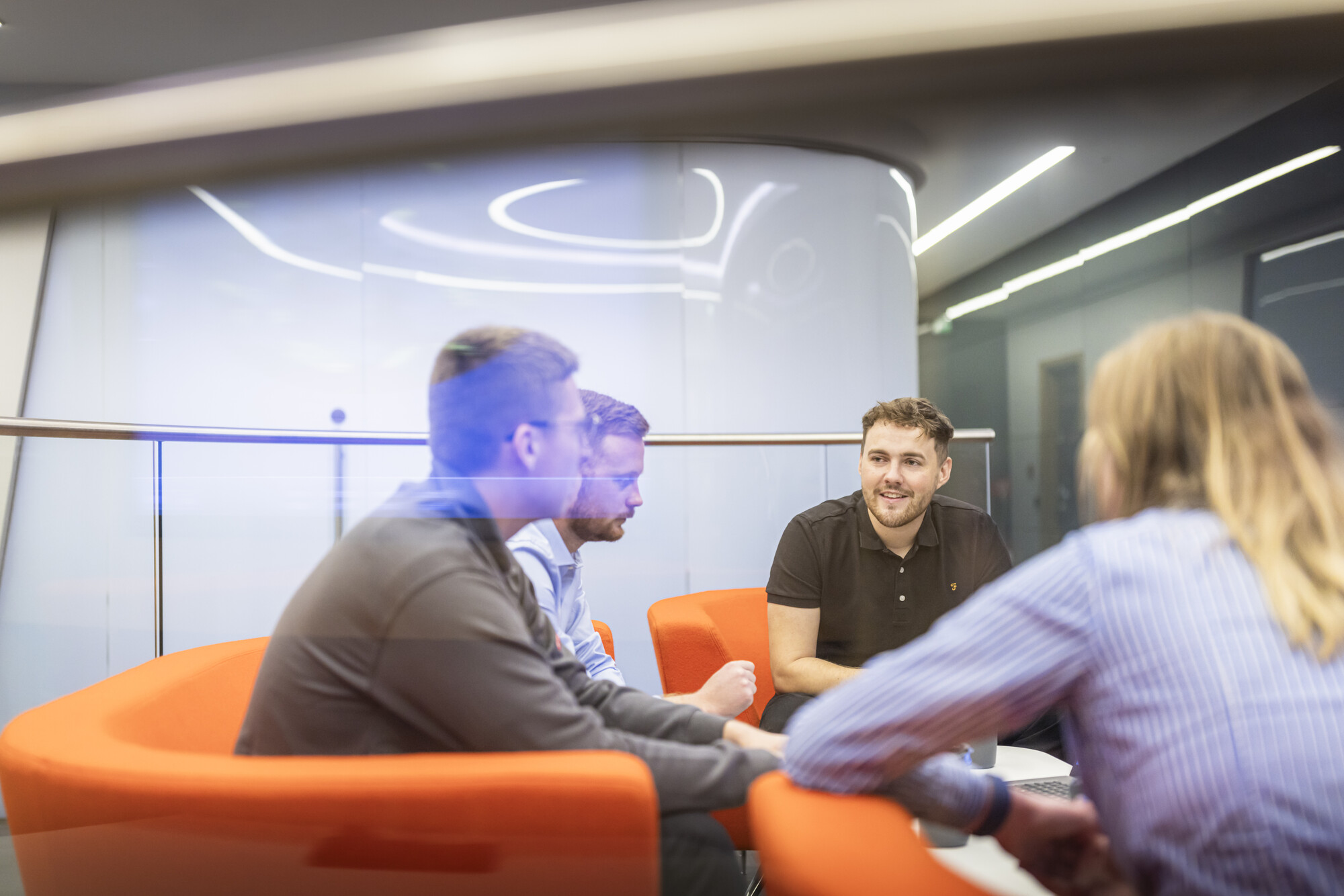 A meeting between colleagues