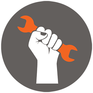 Getting his hands dirty icon