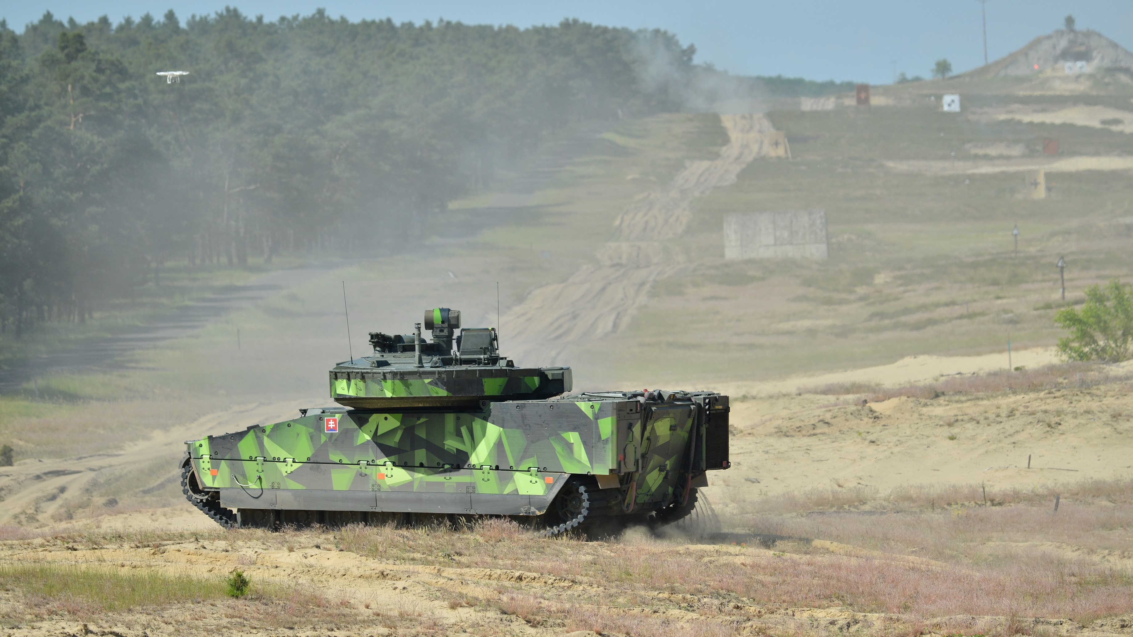 BAE Systems CV90 MKIV participating in the government trials in Slovakia in 2021.