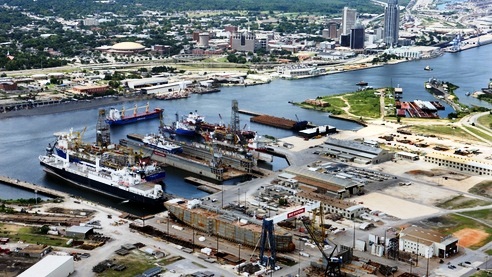 Mobile Shipyard Aerial