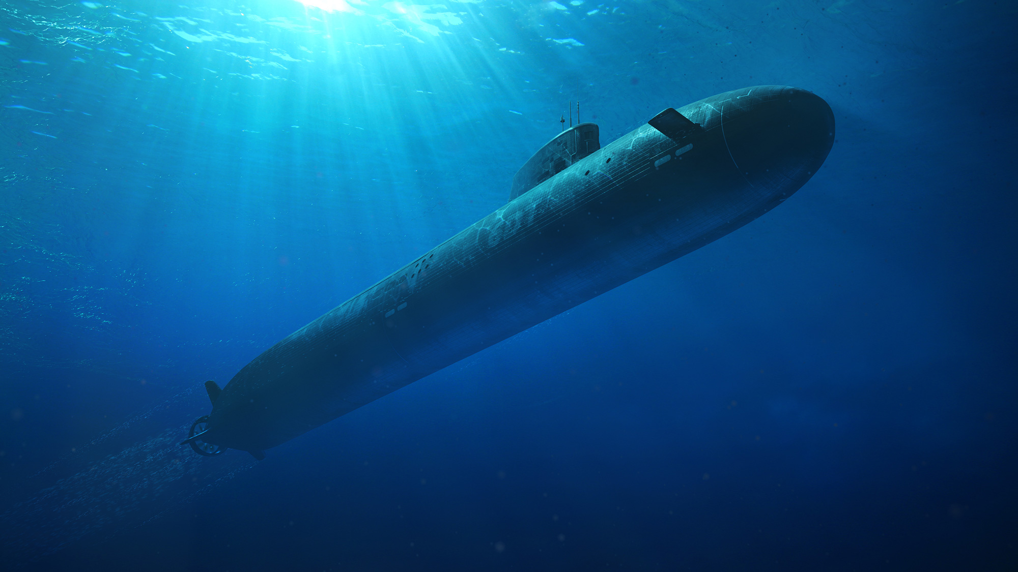SSN AUKUS underwater artist impression