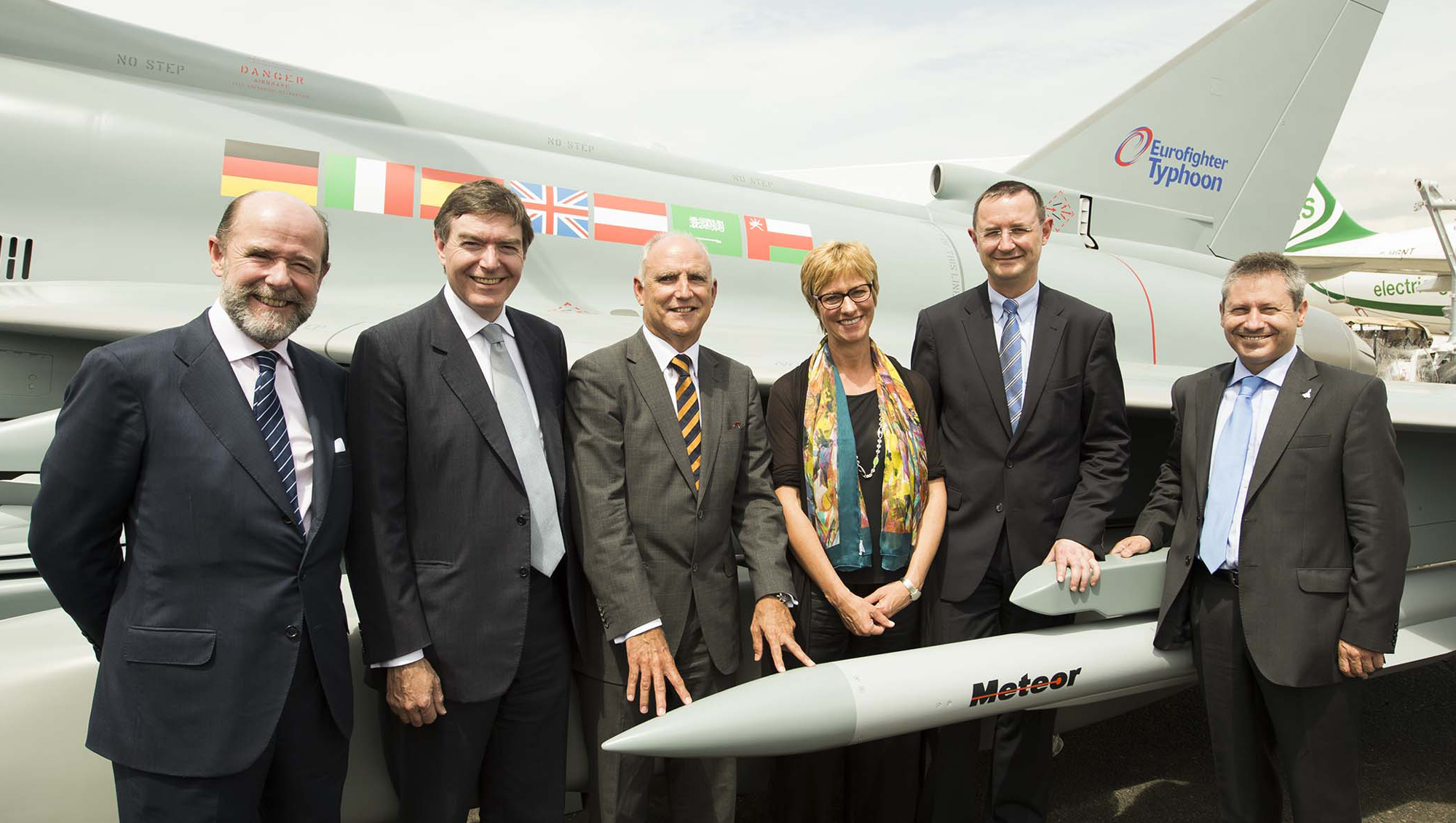 Defence representatives at contract signature