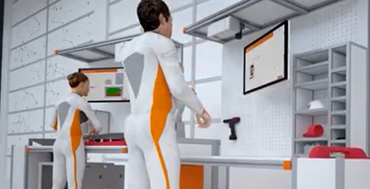 Still from Intelligent Workstation bench animation