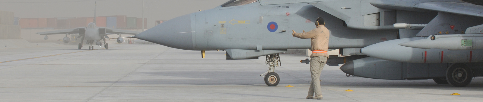 An RAF Tornado in Afghanistan